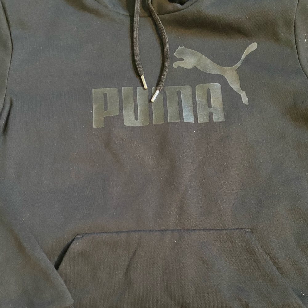 Black puma hoodie